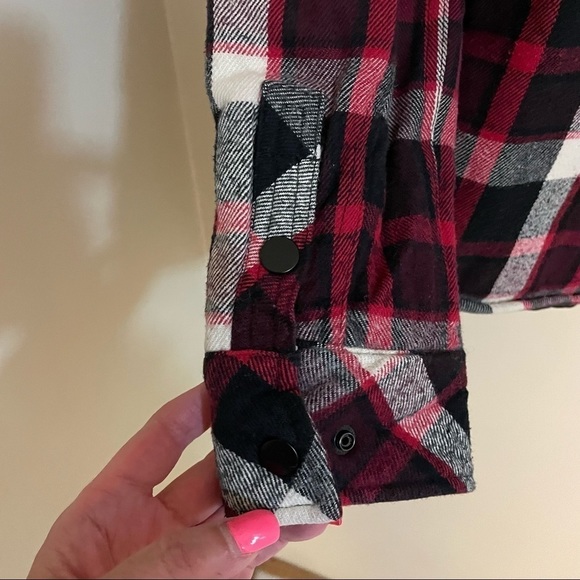 𝅺🎀 Hudson Bay Olympic Games Plaid lined Shacket, Size S, - Picture 8 of 9